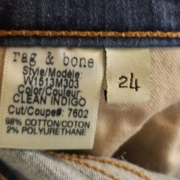 Rag & Bone High Rise Skinny Jeans - Picture 6 of 7